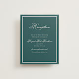"Emerson" - Reception Cards in Evergreen by Kelly Watkins - Front