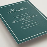 "Emerson" - Reception Cards in Evergreen by Kelly Watkins - Detail