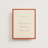 "Borders" - Reception Cards in Cherry by Ani Somi - Front