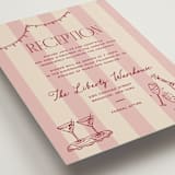 "Thompson" - Reception Cards in Rose by Jennifer Lew - Detail