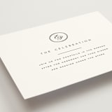 "Aspen Knoll" - Reception Cards in Cotton by Amy Kross - Detail