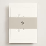"Aspen Knoll" - Reception Cards in Cotton by Amy Kross - Assembled with Belly Band