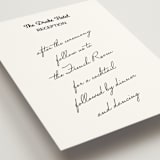 "Hotel" - Reception Cards in Ivory by Studio Suku - Detail