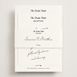 "Hotel" - Reception Cards in Ivory by Studio Suku - Assembled with Belly Band