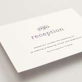 "Birds of a Feather" - Reception Cards in Plum by R studio - Detail