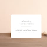 "Classical" - Reception Cards in Taupe by Jessica Williams - Front