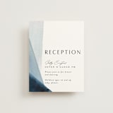 "Trio" - Reception Cards in Ocean by Erin L. Wilson - Front