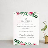 "Garden Party Joy" - Reception Cards in Blush by frances mathys - Front