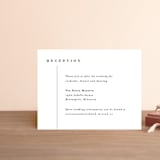 "Aligned" - Reception Cards in Pearl by Michelle Taylor - Front