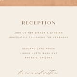 "Rustic Union" - Reception Cards in Sunset by Michelle Taylor - Detail