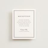 "Engraved names" - Reception Cards in Burgundy by Stacey Meacham - Front