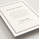 "Engraved names" - Reception Cards in Burgundy by Stacey Meacham - Detail