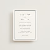 "Ariah" - Reception Cards in French Blue by Jennifer Postorino - Front
