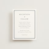 "Ariah" - Reception Cards in French Blue by Jennifer Postorino - Front