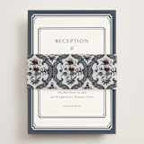 "Ariah" - Reception Cards in French Blue by Jennifer Postorino - Assembled with Belly Band