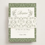 "Vintage Garden" - Reception Cards in Forest by Sherley Ferreira - Assembled with Belly Band