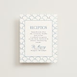 "Positano" - Reception Cards in Cerulean by Tamara Hilje - Front