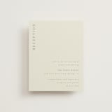 "Spring Dash" - Reception Cards in Pewter by Grace Kreinbrink - Front