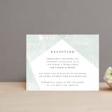 "Elegantly Minimal" - Reception Cards in Seafoam by itsjensworld - Front