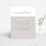 "Styled" - Reception Cards in Fog by Pixel and Hank - Front