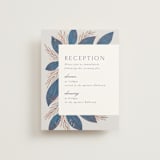 "Bouquet" - Reception Cards in Cobalt by Jen Owens - Front