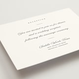 "Together Always" - Reception Cards in Chiffon by Eric Clegg - Detail