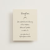 "Inkwoven" - Reception Cards in Tuxedo by Jelena Vuletic - Front