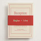 "cherry" - Reception Cards in Cherry by Ellen Schlegelmilch - Assembled with Belly Band