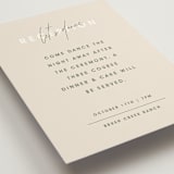 "True North" - Reception Cards in Olive You More by Design Lotus - Detail