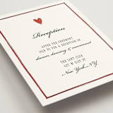 "Two Hearts" - Reception Cards in Lily by Pati Cascino - Detail