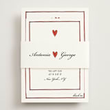 "Two Hearts" - Reception Cards in Lily by Pati Cascino - Assembled with Belly Band