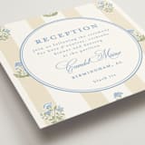 "Patterned florals" - Reception Cards in Powder by Creo Study - Detail