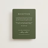 "Into the Forest" - Reception Cards in Cream by Alethea and Ruth - Front