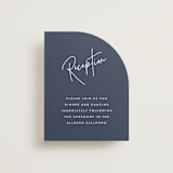 "Marked" - Reception Cards in Navy by JoAnn Jinks - Front