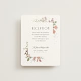 "Wesleyan Hill" - Reception Cards in Wildflower by Jennifer Wick - Front