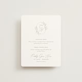 "Essential" - Reception Cards in Mist by Design Lotus - Front