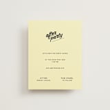 "Courthouse" - Reception Cards in Butter by Studio Suku - Front