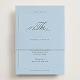 "Tarte Tatin" - Reception Cards in Sky by Blustery August - Assembled with Belly Band