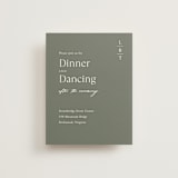 "Modern Bookmark" - Reception Cards in Cactus by Jill Means - Front