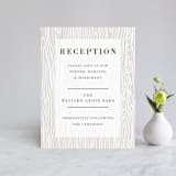 "Rustic Grain" - Reception Cards in Ashwood by Oma N. Ramkhelawan - Front