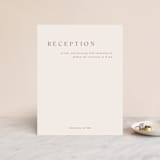 "Juniper" - Reception Cards in Blush by Mere Paper - Front