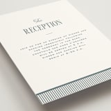 "Modern Stripes" - Reception Cards in Capri by Emily Betts - Detail