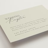 "Scripted Initials" - Reception Cards in Spring by Kelly Schmidt - Detail