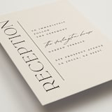 "Modern Monogram" - Reception Cards in Ecru by Erica Krystek - Detail