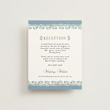 "Sweet Vintage" - Reception Cards in Periwinkle by Alethea and Ruth - Front