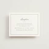 "Crawford" - Reception Cards in Ivory by Amy Kross - Front