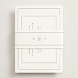 "Crawford" - Reception Cards in Ivory by Amy Kross - Assembled with Belly Band