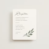 "Pressed Foliage" - Reception Cards in Heather by Stacey Meacham - Front