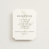 "Enchanted Greenery" - Reception Cards in Frost by Susan Moyal - Front