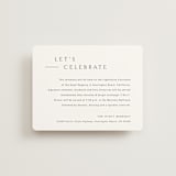 "Rhythmic" - Reception Cards in Simply White by Jennifer Postorino - Front